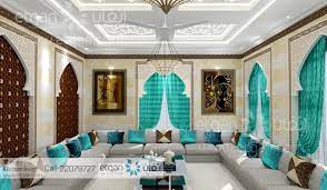 تصميم مجلس و صالة بطراز أسلامي راقي و بسيط أتقان معماري خرائط اسلامي فيلا منزل villa home house elevation 3d etqan interior design design interior