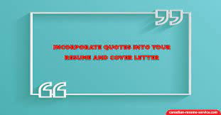 Review a sample cover letter to send with a resume to apply for a job, writing tips, what to include, plus more examples of interview winning cover letters. Incorporate Quotes Into Your Resume And Cover Letter