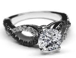 White And Black Diamond Wedding Bands For Women Black Wedding Rings Black Diamond Ring Engagement Black Diamond Wedding Rings
