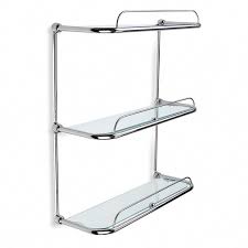 The unit is easy to assemble and. 3 Tier Glass Shelves Curvedglasswallshelves Glassshelvesunit Glass Bathroom Shelves Glass Shelves Kitchen Glass Shelves Decor