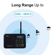 Wireless Intercom System Wuloo 1 Mile Long Range 22 Channel 100 Digital Code Display Screen Security Intercom S Outdoor Security Camera Display Screen Wireless