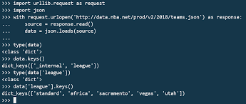 Importing Data From A Json Resource With Python Pluralsight
