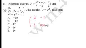 Maybe you would like to learn more about one of these? Soal Transpose Matriks Youtube