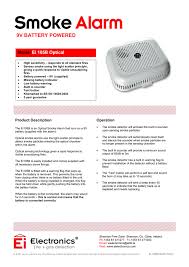 What is the difference between ionization smoke alarms and photoelectric smoke alarms? Ei Electronics Ei105b Datasheet Manualzz