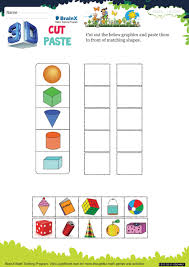 In word recognition, we see words as a complete pattern of ascending, descending and neutral characters. 3 D Cut Paste Math Worksheet For Grade 3 Free Printable Worksheets