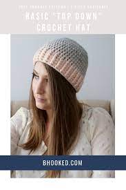 Basic Top Down Crochet Hat Free Pattern Video Tutorial In 7 Sizes Crochet Hats Free Pattern Basic Crochet Hat Crochet Beanie Pattern Free