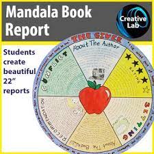 This Is Such A Fun And Unique Way To Do Book Reports For This Project Each Student Will Create Mandala Book Novel Study Books Reading Comprehension Resources