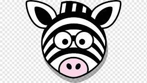 Animasi Kartun Zebra Kepala Lucu S Kartun Moncong Senyum Png Pngwing