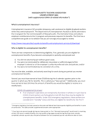 Attach your resume to your cover letter and write, as you will see in my attached resume, i have been pursuing new employment opportunities for the past six months, substituting the amount of time you have been out of work. Https Massteacher Org Media Massteacher Files Initiatives Coronavirus Unemployment Qa May 2020 Pdf La En