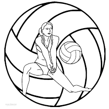 More sports coloring pages on hellokids.com. Printable Volleyball Coloring Pages For Kids
