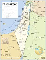 Israel is a parliamentary democracy with universal suffrage. Political Map Of Israel Nations Online Project