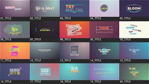 Motion Titles Pack Abstract Envato Videohive Aftereffects Event Promo Wedding Videos After Effects Templates