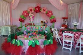 Event Design Company Party Rental Draping Strawberry Shortcake Party Kids Party Decorations Vintage Strawberry Shortcake