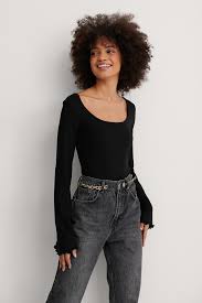 Shop for ribbed long sleeve tees online at target. Tops Women S Ladies Tops Online Na Kd Com