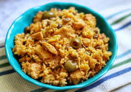 This traditional puerto rican stew with rice features chicken thighs, garlic, green olives, and adobo seasoning. Pastelon Puerto Rican Layered Casserole Recipe Allrecipes