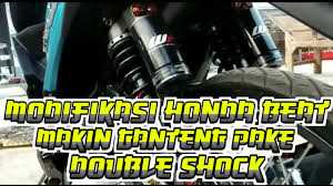 Modifikasi Honda Beat Fi Tampil Makin Ganteng Dengan Double Rear Shock Youtube