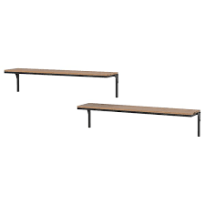 The wall shelf has one bevelled and one smooth edge on the long side, so you can choose the side you want facing the room depending on which of the ikea of sweden/gustav carlberg. Fjallbo Wall Shelf Combination Black Ikea