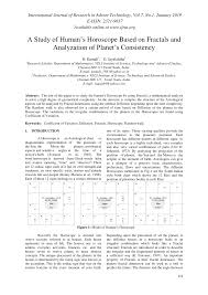 Pdf A Study Of Human S Horoscope Based On Fractals And Analyzation Of Planet S Consistency