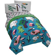 Did you scroll all this way to get facts about minecraft comforters? Buy Minecraft Genda Iso Animals 4 Piece Twin Bed Set Includes Reversible Comforter Sheet Set Bedding Features Creeper Super Soft Fade Resistant Microfiber Official Minecraft Product Online In Indonesia B07xqn4927