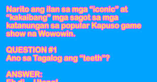 Philippine trivia questions and answers anyone who loves the philippines will surely enjoy our philippines trivia questions and answers. Random Humours Mga Nakakatawang Sagot Sa Wowowin