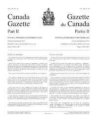 Gazette du Canada