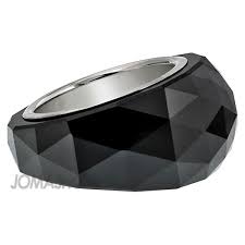 Swarovski Nirvana Petite Jet Hematite Ring Size 7 1152568 Swarovski Ring Swarovski Rings