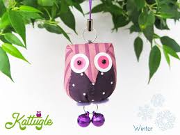 Weihnachtliche Deko Eule Zum Aufhangen Etsy Handgefertigt Verschenken