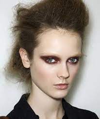 dark red brown eyeshadow with glitter