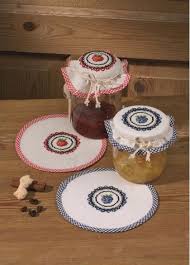 Items similar to cross stitch patterns canning jar lids. Mason Jar Covers Strawberry From Permin Of Copenhagen House Life Cross Stitch Kits Kits Casa Cenina