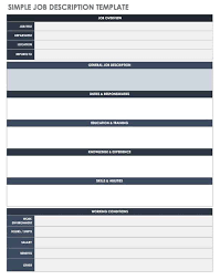 Easily edit to spread the word about your job openings. Free Job Description Templates Smartsheet