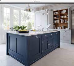 Blue islands limited is a british regional airline of the channel islands. Blue Island With Silver Hardware Kitchen Cabinet Design Kitchen Design Kitchen Renovation