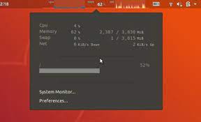 Display Cpu Memory Network Usage In Ubuntu 18 04 Panel Ubuntuhandbook