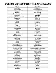 Translation English Afrikaans Essay