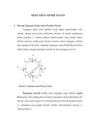 Sebuah batangan baja mendapatkan gaya seperti terlihat tegangan normal dan tegangan geser. Doc Kekuatan Geser Tanah Adi Hasby Fallian Ii Academia Edu