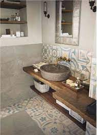 Cementine Keope Idee Bagno Rustico Arredamento Bagno Rustico Arredamento Piccolo Bagno
