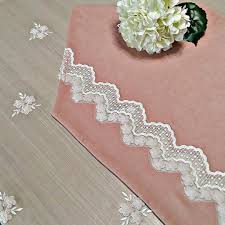Gunaydin Cicek Islemeli Tul Masa Ortusu Ve Runner Takimi Masaortusu Masaortusuruner Cicek Taki Susenler