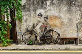 Penang street art are all over george town! Street Art Tour Durch Penang Georgetown Travelgrapher De