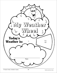 My Weather Wheel March Monthly Idea Book Printables Weather Worksheets Preschool Weather Teaching Weather