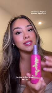 Staying fresh and dewy all day 😌🙌 The All Nighter Hyaluronic Setting  Spray is @Leah Raquel’s new summer go-to! ☀️ #UDHyaluronic is 💦 Waterproof  💦 Smudge Resistant 💦 Sweat Resistant 💦 Transfer ...