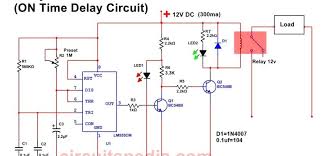 This circuit uses very basic components like 555 timer and 4017 counter. On Delay Timer Circuit Delay Timer For Switch On Switch On Delay Timer