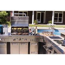 An outdoor kitchen can completely transform any porch, patio or backyard into the ultimate entertaining space. Medallion Series Modular Outdoor Kitchen 3 Burner Tru Infrared Gas Grill