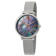 Fossil Jacqueline Blue Mother Of Pearl Dial Ladies Mesh Watch Es4322 Es4322 Fossil Jacqueline Jomashop