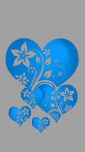  Blue Silver Heart Love Wallpaper Cute Love Wallpapers Heart Wallpaper