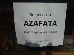 Saw This In Posted To A Restaurant Window I Assume It Means A Hostess For The Restaurant Since The Normal Transla Spanish Phrases Spanish Words Spanish Slang