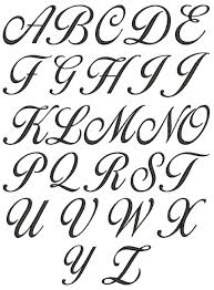 Printed letters of the alphabet come in different styles or designs. No 120 Lara Script 3 Letter Monogram Designs 1 5 Inch High Cursive Fonts Alphabet Cursive Calligraphy Lettering Alphabet Fonts