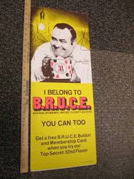 Baskin Robbins JONATHAN WINTERS ice cream club button membership card 1970  sign