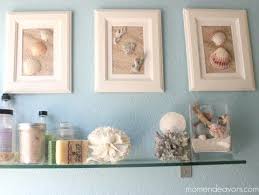 Diy Framed Shell Wall Art Coastal Bathroom Decor Rustic Coastal Decor Beach Bathroom Decor