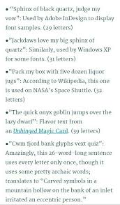 The idea behind an alphabet chain is to use all 26 letters in as short a sentence as possible, as is done in some of the examples below 10. One Sentence In Which All 26 Alphabet Come Brainly In