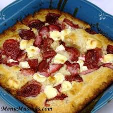 Menu Musings Of A Modern American Mom Strawberry Cream Cheese Cobbler Strawberry Cream Cheese Cobbler Food Strawberry Cream Cheese