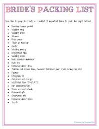 Bride S Packing List By Mamareorganized On Etsy Wedding Planning Tips Stress Free Wedding Wedding Planning Checklist